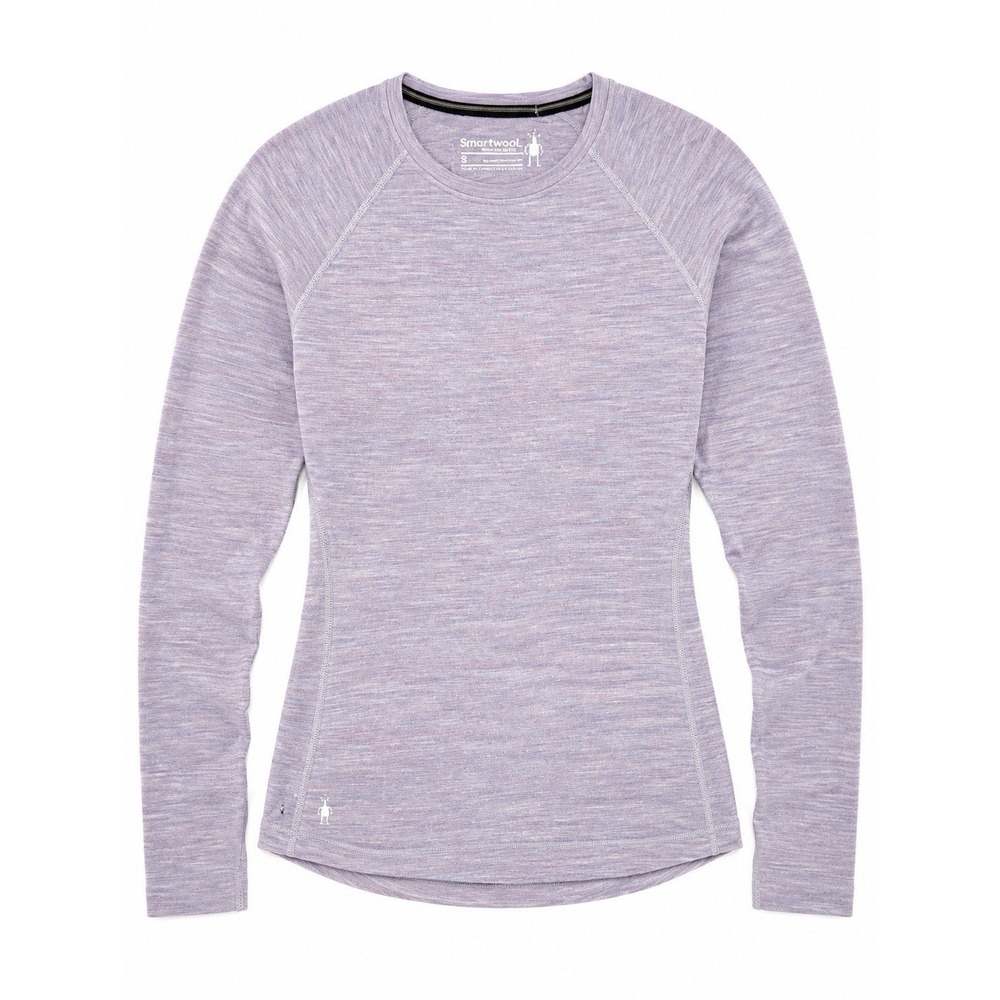 Smartwool Base Layer Crew Top S Purple Merino 250 Hiking Outdoor Wool Thermal